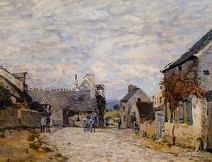 Village Street Louveciennes — Alfred Sisley