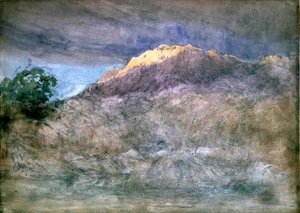 An Impression, Study Of A Mountain Crest — David Cox