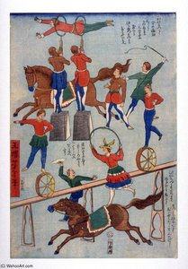European Circus Performers — Tsukioka Yoshitoshi