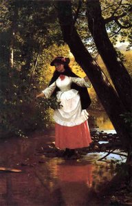 Stepping Stones — John George Brown