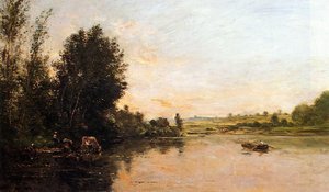 Sand Quarries Near Valmondois — Charles-françois Daubigny