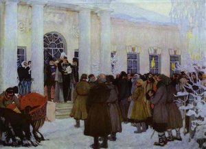 Reading Of The Manifest — Boris Mikhailovich Kustodiev