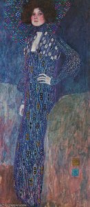 Emilie Flöge, Oil On Canvas, Historisches Museum — Gustav Klimt, Vienna Secession