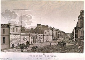 He Bank Of France From Rue Croix-petits-champs — Henri Courvoisier Voisin