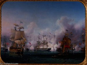 Episode Of The Battle Of Navarino, 20th October — Ambroise Louis Garneray, Neoclassicism