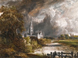 Salisbury Cathedral From The Meadows — John Constable