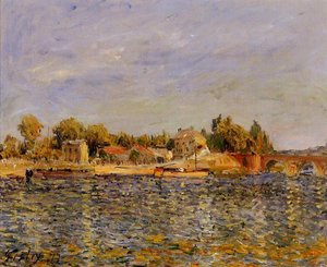 Sevres Bridge — Alfred Sisley, Impressionism