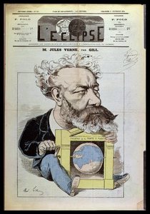 Caricature Of Jules Verne — André Gill
