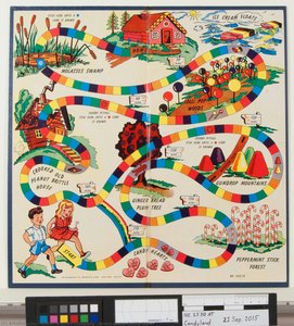 Board Game:candy Land — Milton Bradley Company, Mid-century Commercial Art