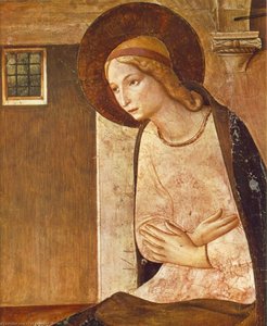 The Annunciation (detail) — Fra Angelico, Renaissance