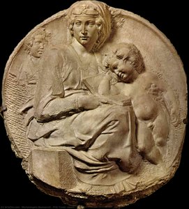 Pitti Tondo (detail) — Michelangelo Buonarroti