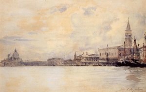 The Entrance To The Grand Canal, Venice — Paul Signac