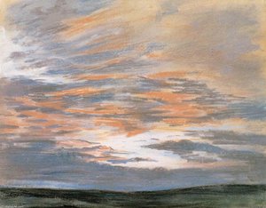 Study Of The Sky At Sunset — Eugène Delacroix, Romanticism