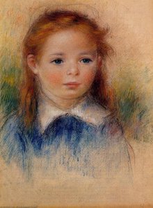 Portrait Of A Little Girl — Pierre-auguste Renoir, Impressionism