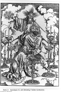 The Vision Of The Apocalypse 7 Candlesticks — Albrecht Dürer