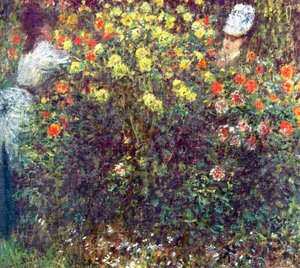 Girls In The Garden — Claude Monet