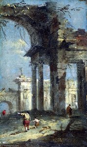 Caprice View With Ruins — Francesco Lazzaro Guardi