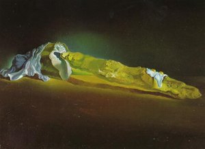 Ordinary French Loaf With Two Fried Eggs Riding Without A Plate, 1932 — Salvador Dalí
