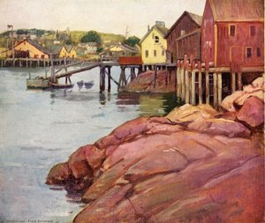 Dock Sheds At Low Tide — Frank Duveneck