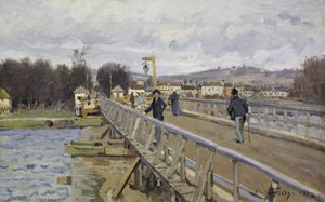 Footbridge At Argenteuil — Alfred Sisley