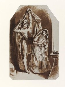 Study For The Veiled Prophet Of Khorassan — Daniel Maclise