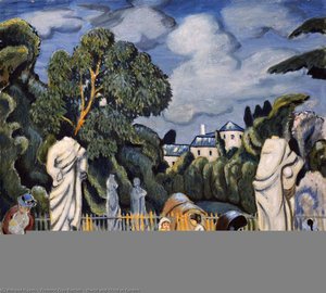 Nurse and Child in Garden