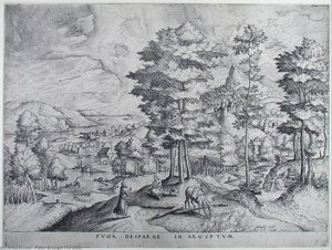 Running Away The Mother Of God Into Egypt — Pieter Bruegel The Elder