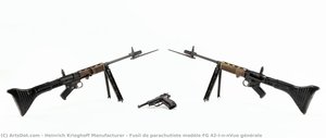 Fusil De Parachutiste Modèle Fg 42/i\n\nvue Générale — Heinrich Krieghoff Manufacturer