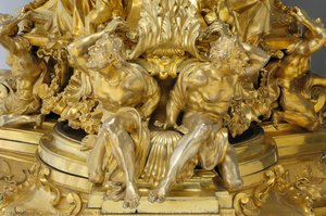 Pair Of Titans (detail On The Base Of The Great Candlestick), Chapel Of Saint John The Baptist — Giuseppe Gagliardi, The Elder, Baroque