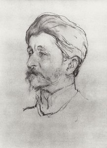 Portrait Of The Artist M.a. Vrubel — Valentin Alexandrovich Serov