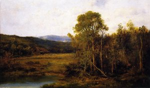 Landscape with Pond and Cabin