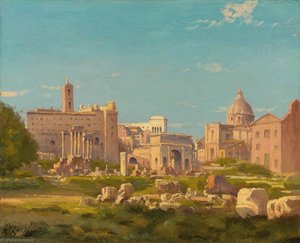 The Roman Forum — Henri-joseph Harpignies
