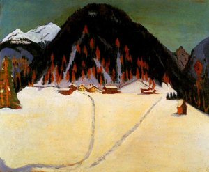 Junkerboden In Snow — Ernst Ludwig Kirchner, Expressionism