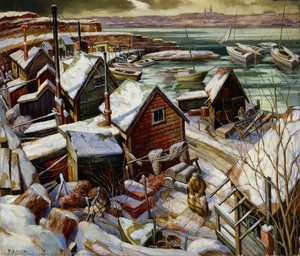 Harbor At Rockport — Frank C Kirk