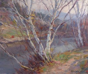 Large Birches, Vermont — Emile Albert Gruppé
