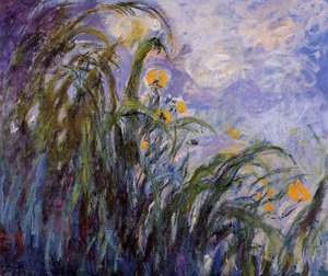 Yellow Irises — Claude Monet, Impressionism