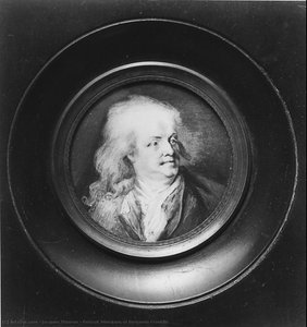 Portrait Miniature Of Benjamin Franklin — Jacques Thouron