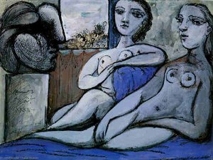 Nudes And Bust — Pablo Picasso, Cubism