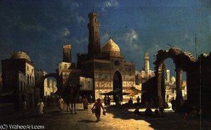 An Arab Town — August Von Siegen