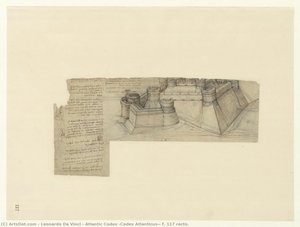 Atlantic Codex (codex Atlanticus), F. 117 Recto. — Leonardo Da Vinci, Renaissance Architecture
