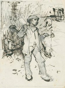 Drawing After 'crow Starving' — Sir George Clausen