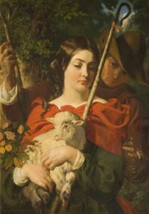 Phoebe And Silvius In The Forest Of Arden — Daniel Maclise
