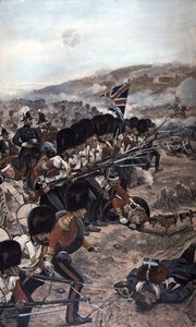 A Line Of Coldstream Guardsmen With Fixed Bayonets — Richard Caton Woodville, Romanticism