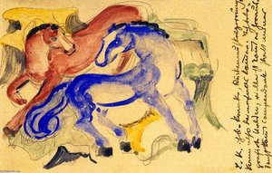 Red And Blue Horse — Franz Marc, Expressionism