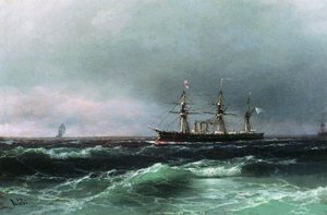 Ship At Sea — Ivan Konstantinovich Aivazovsky