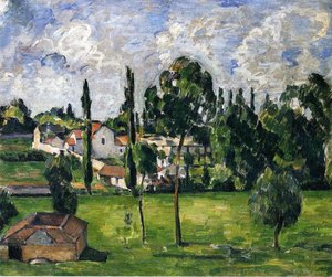 Landscape With A Canal — Paul Cézanne, Post-impressionism