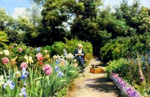 Knitting In The Garden