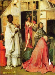 The Adoration Of The Magi (detail) — Hieronymus Bosch, Early Netherlandish Renaissance
