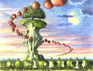 Apple Mania — Jacek Yerka, Surrealism