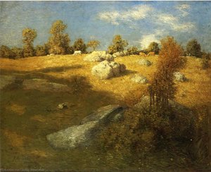 Upland Pasture — Julian Alden Weir, Tonalism